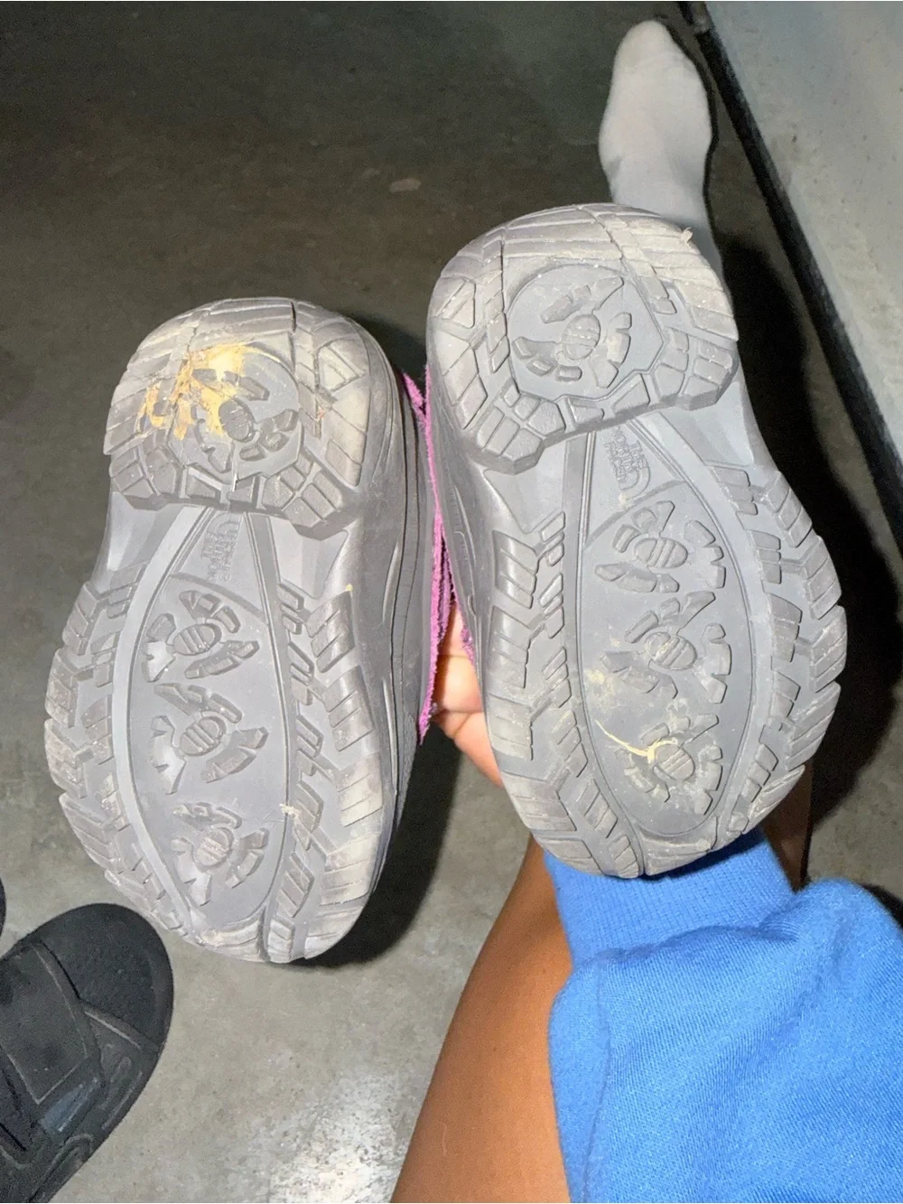 The North Face Kids Pink and Gray Rain & Snow Boots